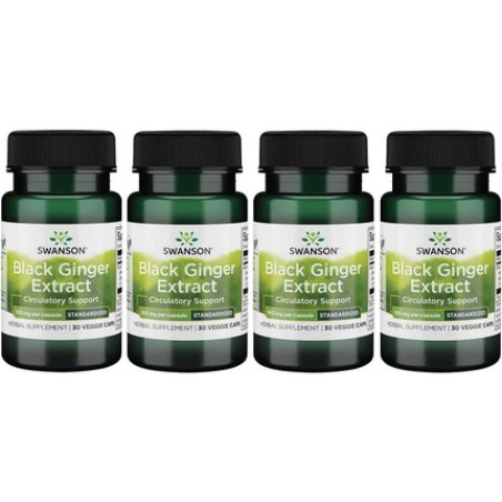 Swanson Black Ginger Extract 100mg 30 Vcaps