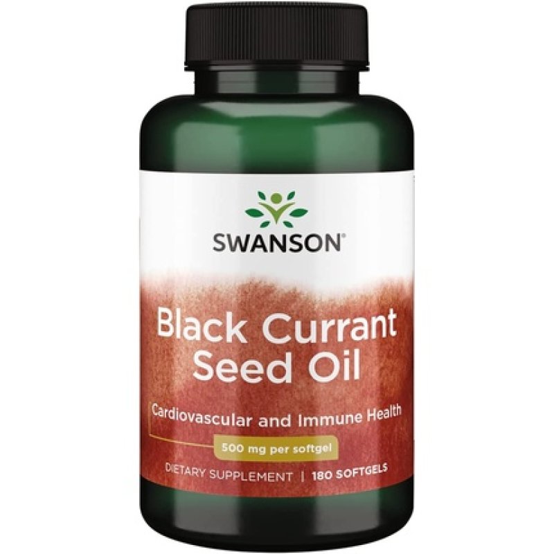Swanson Black Currant Seed Oil GLA (Omegatru) 180 Softgels