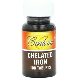 Carlson Labs Chelated Iron 27mg 100 Tablets