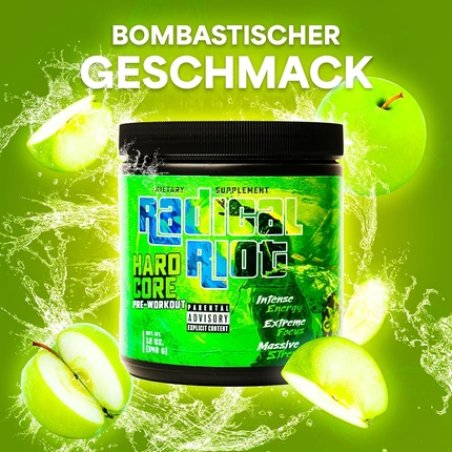 American Supps Premium Pre Workout Booster Green Apple 340g 300mg