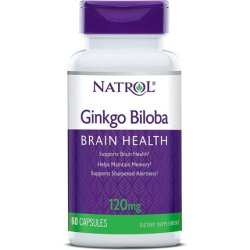 Natrol Ginkgo Biloba 120mg Capsules 60 Count