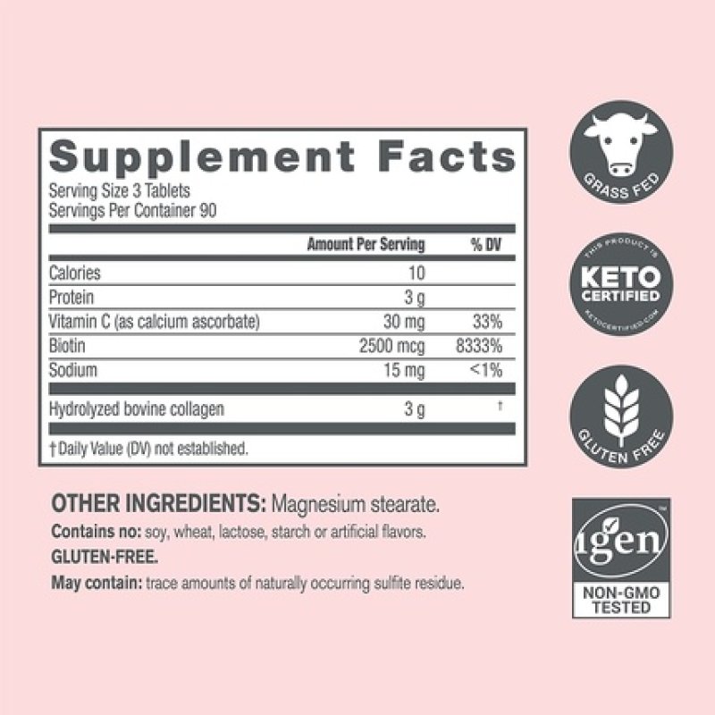 NeoCell Super Collagen Peptides with Vitamin C and Biotin 180 Tablets