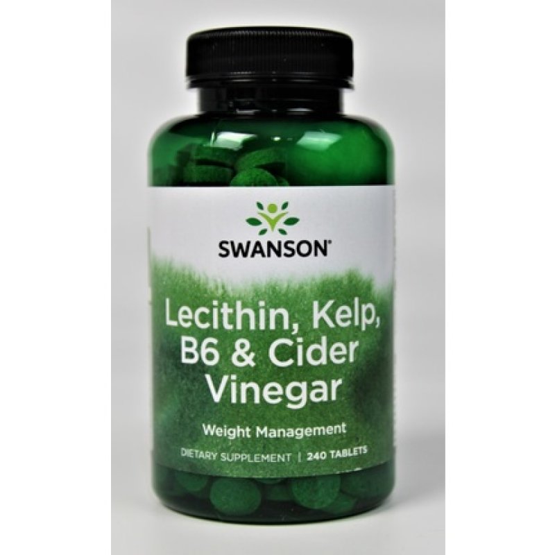 Swanson Lecithin, Kelp, B-6, and Cider Vinegar 240 Tablets