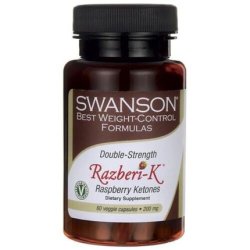Swanson Double Strength Razberi-K Raspberry Ketones 200mg 60 Vegetarian Capsules