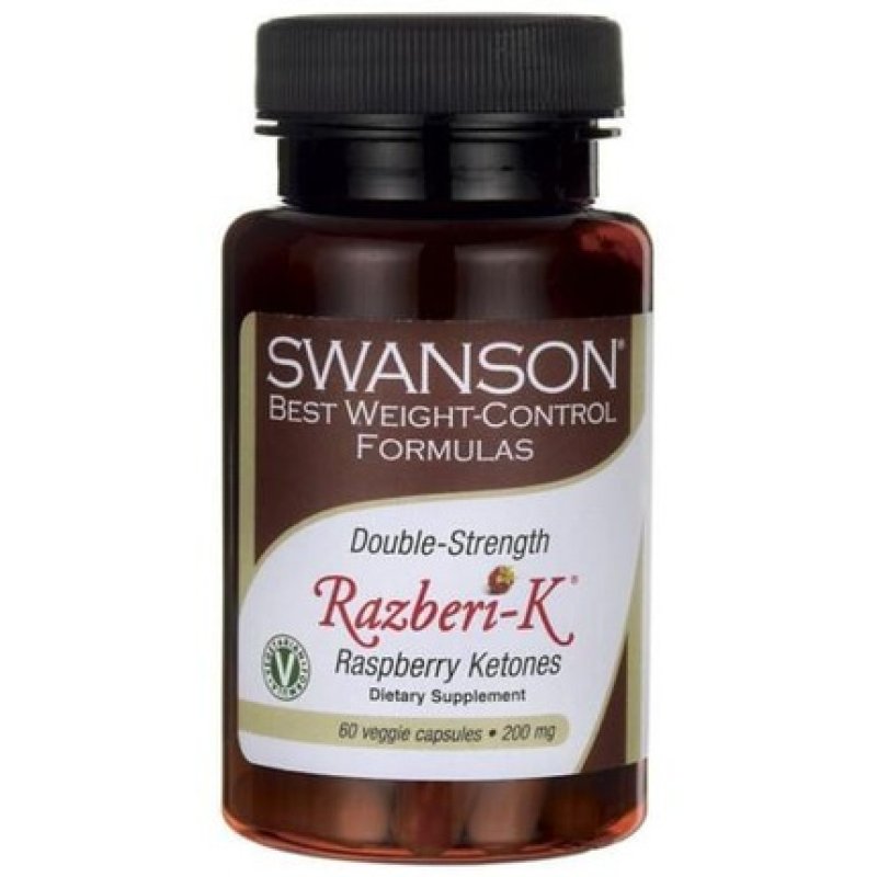 Swanson Double Strength Razberi-K Raspberry Ketones 200mg 60 Vegetarian Capsules