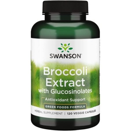 Swanson Extra-Strength Broccoli Extract with Glucosinolates 600mg 120 Veg Capsules