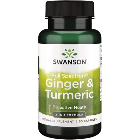 Swanson Full Spectrum Ginger & Turmeric 60 Capsules