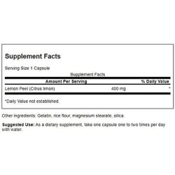 Swanson Full Spectrum Lemon Peel 400mg 60 Capsules