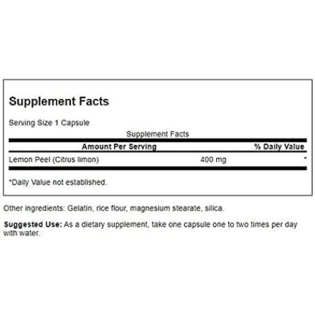 Swanson Full Spectrum Lemon Peel 400mg 60 Capsules