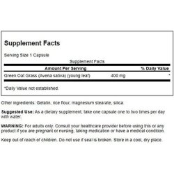 Swanson Full Spectrum Avena Sativa Herbal Supplement 60 Capsules 400mg