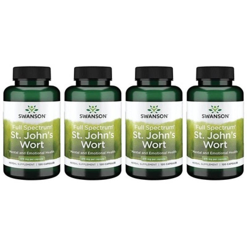Swanson Full Spectrum St. John's Wort 375mg 120 Capsules