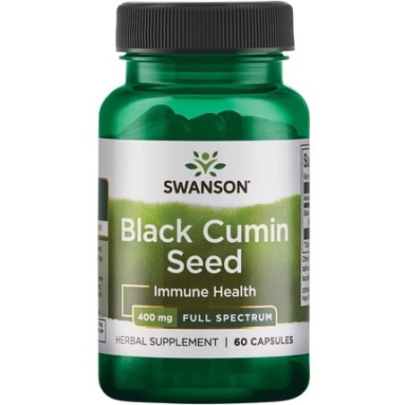 Swanson Full Spectrum Black Cumin Seed 400mg 60 Capsules