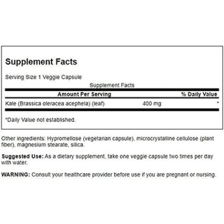 Swanson Full Spectrum Kale 400mg 60 Veg Caps
