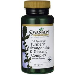 Swanson Full Spectrum Turmeric Ashwagandha & Ginseng Complex 60 Capsules