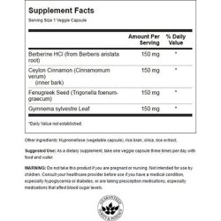 Swanson Berberine Complex with Cinnamon Gymnema & Fenugreek 90 Veg Capsules