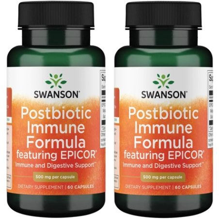 Swanson Postbiotic Immune Formula Featuring Epicor 500mg 60 Capsules
