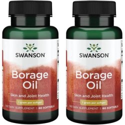 Swanson Borage Oil GLA (Omegatru) 1000mg 60 Softgels
