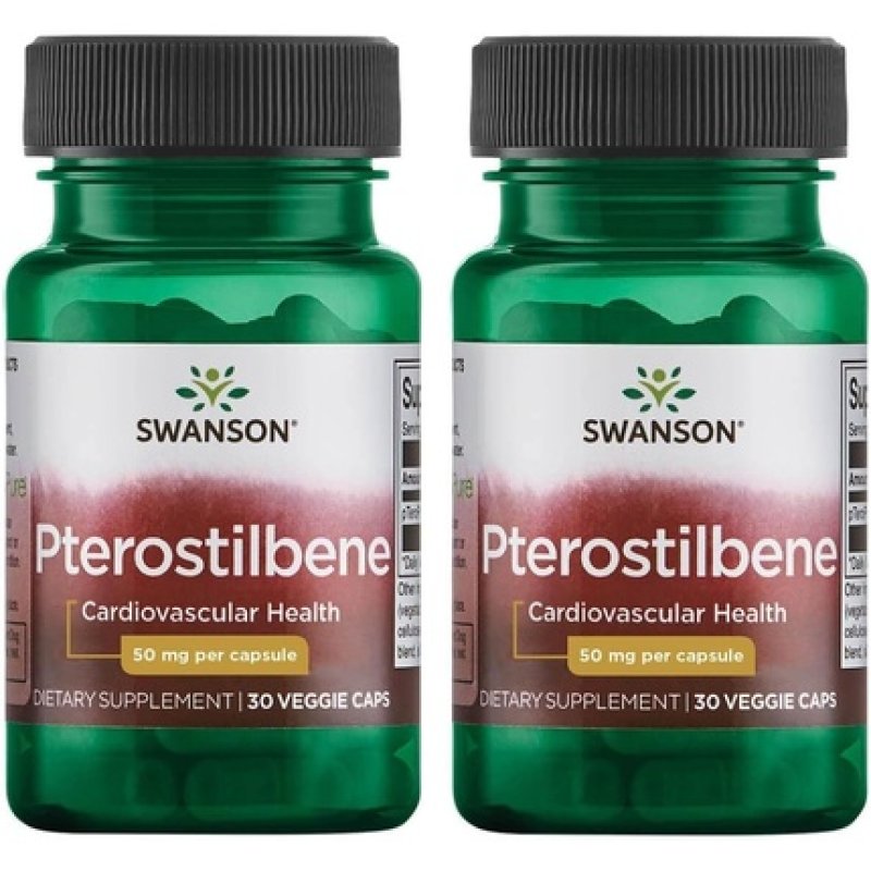 Swanson Pterostilbene 50mg 30 Veg Capsules