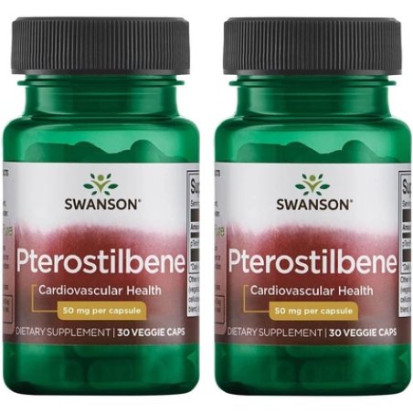 Swanson Pterostilbene 50mg 30 Veg Capsules