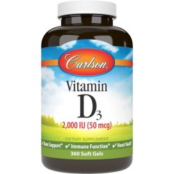 Carlson Labs Vitamin D3 Softgels 360 Count