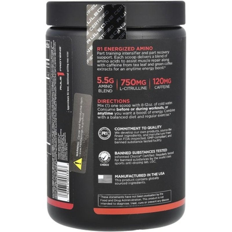 Rule One Energized Amino Fruit Punch 270g