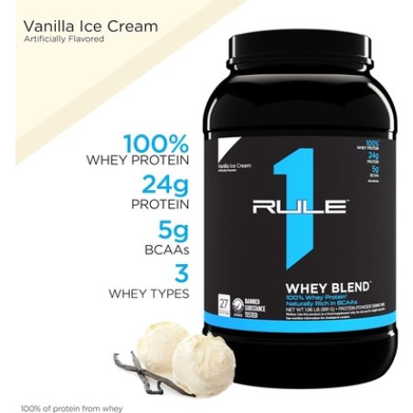 Rule One R1 Whey Blend Vanilla Ice Cream 891g