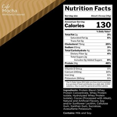 Rule One Proteins Whey Blend Cafe Mocha 24g Fast-Acting Whey Protein