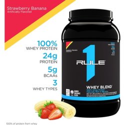 Rule One R1 Whey Blend Strawberry Banana 905g