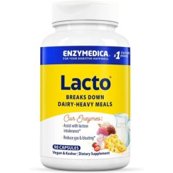 Enzymedica Lacto Maximum Strength Formula for Dairy Intolerance with Enzymes