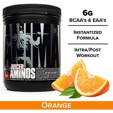 Animal Juiced Aminos BCAA/EAA Matrix with Amino Acid Blend Orange 30 Servings 13.3 Ounce