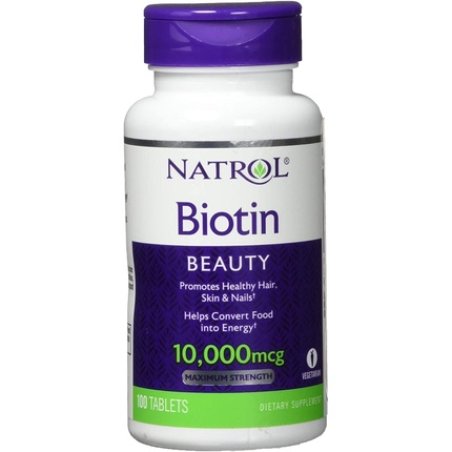Natrol Biotin Maximum Strength 100 Tablets 10000mcg