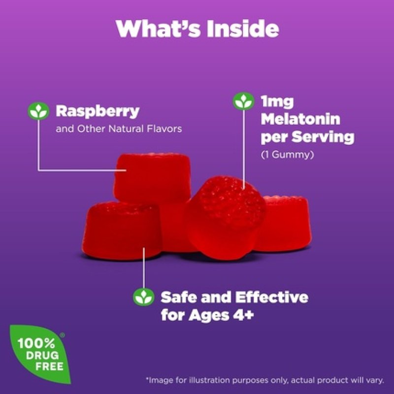 Natrol Kids Melatonin 1mg Dietary Supplement for Restful Sleep