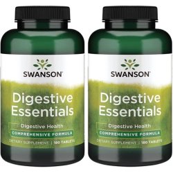 Swanson Digestive Essentials Promotes Digestive Health Support 180 Tablets - Pack of 2
