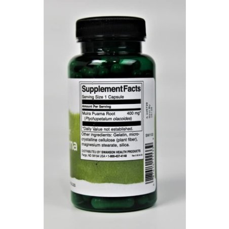 Swanson Full Spectrum Muira-Puama 400mg 90 Capsules