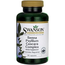 Swanson Senna Psyllium Cascara Complex GI Tract Regularity Support 90 Capsules