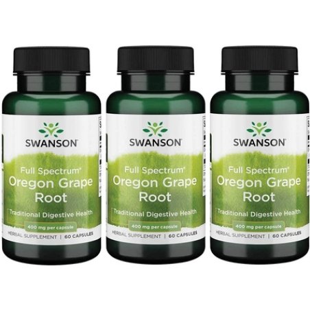 Swanson Full Spectrum Oregon-Grape Root 400mg 60 Capsules