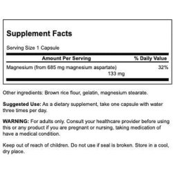 Swanson Magnesium Aspartate 685mg 90 Caps
