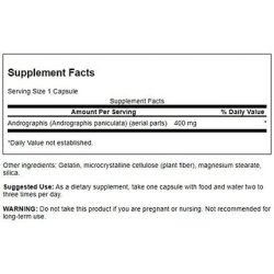 Swanson Full Spectrum Andrographis Paniculata 400mg 60 Capsules