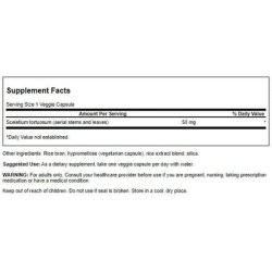 Swanson Full Spectrum Sceletium Tortuosum 50mg 60 Veg Capsules