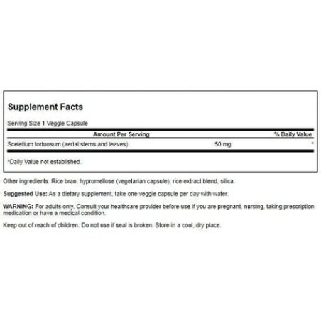 Swanson Full Spectrum Sceletium Tortuosum 50mg 60 Veg Capsules