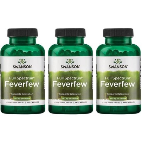 Swanson Feverfew 380mg 100 Capsules