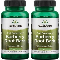 Swanson Full Spectrum Barberry Root Bark 450mg 60 Capsules - Pack of 2