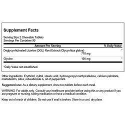 Swanson DGL 770mg Chewable Tablets 180 Count