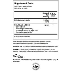 Swanson Prebiotic Probiotic Fiber Natural Supplement Promoting Digestive System & Immune Health Support 60 Capsules