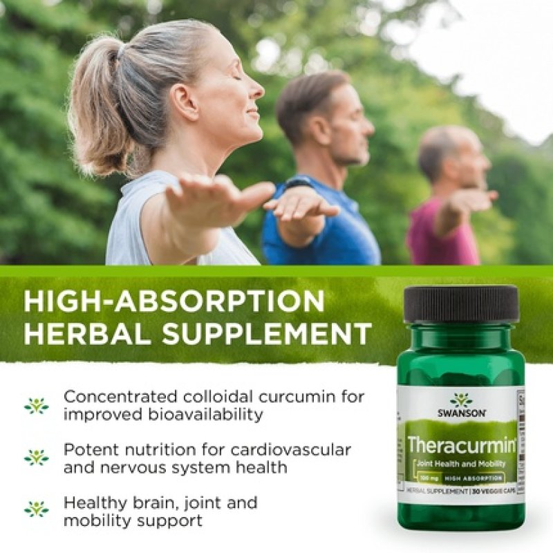 Swanson High Absorption Theracurmin Vegetable Capsules 100mg 30 Count