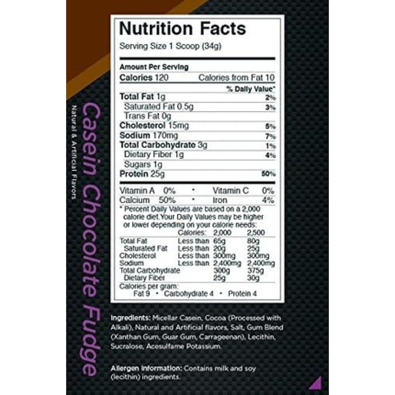 Rule1 R1 Casein Protein 4lbs Chocolate Fudge - 1816g Chocolate