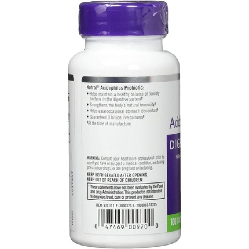 Natrol Acidophilus Probiotic Standard 100 Capsules