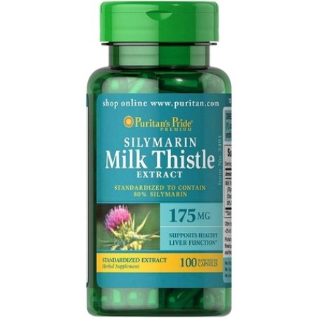 Puritan's Pride Silymarin Milk Thistle 175mg 100 Capsules