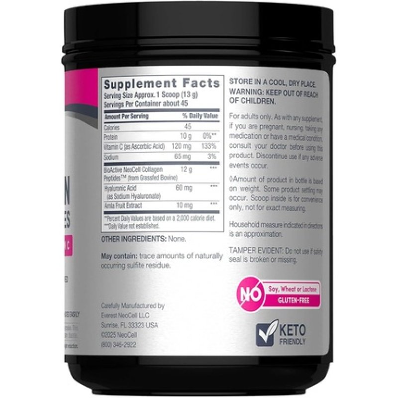 Neocell Super Collagen Powder with Vitamin C & Hyaluronic Acid