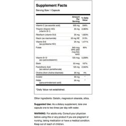 Swanson B Vitamin Stress Complex with Vitamin C 500mg 240 Capsules - Pack of 3